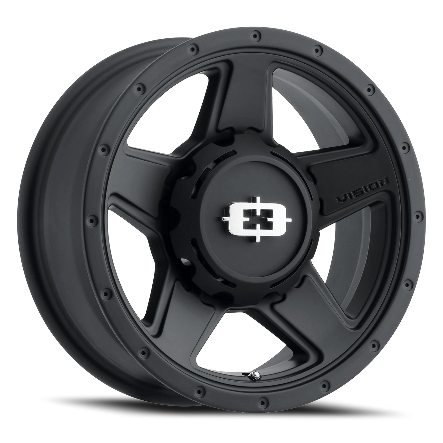 Vision Empire 15X6 Satin Black Wheel