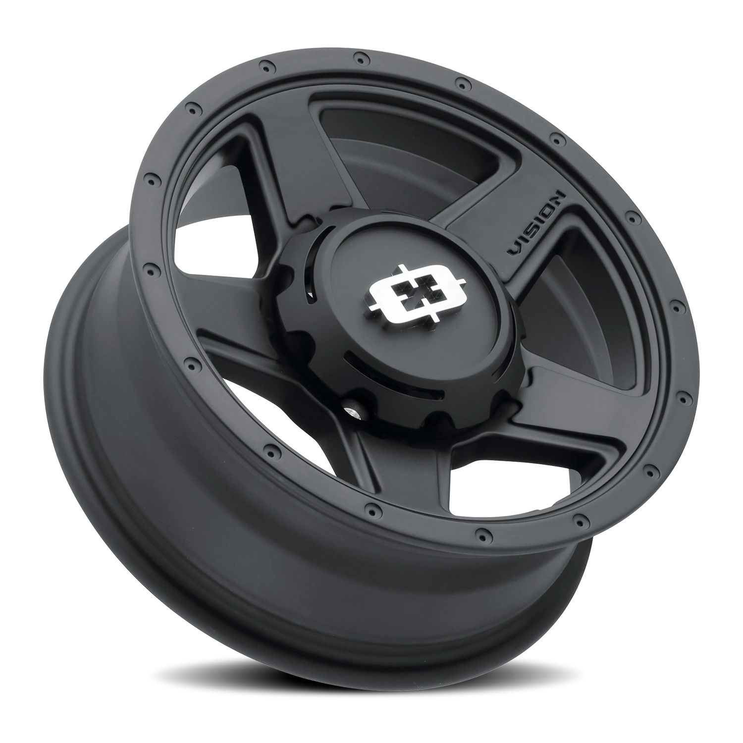 Vision Empire 15X6 Satin Black Wheel