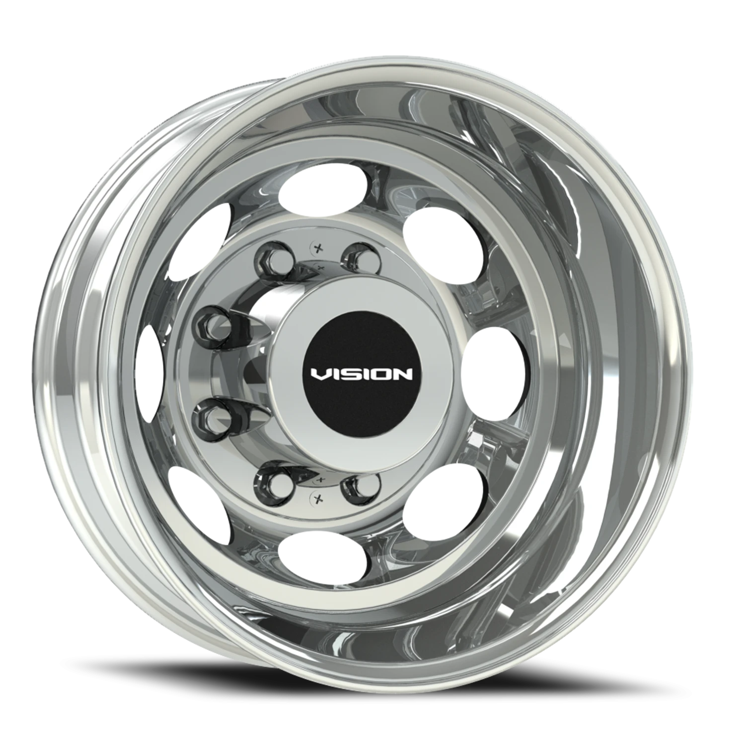 Vision Rear 19.5X6.75 Chrome Wheel