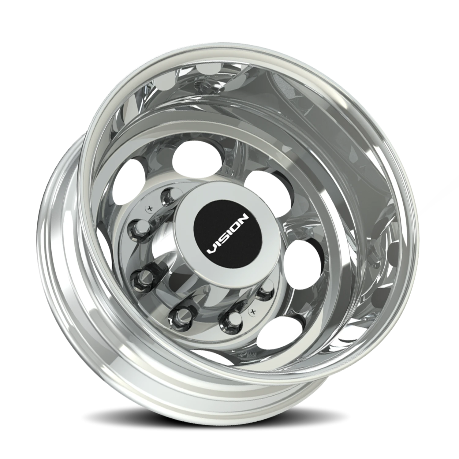 Vision Rear 19.5X6.75 Chrome Wheel