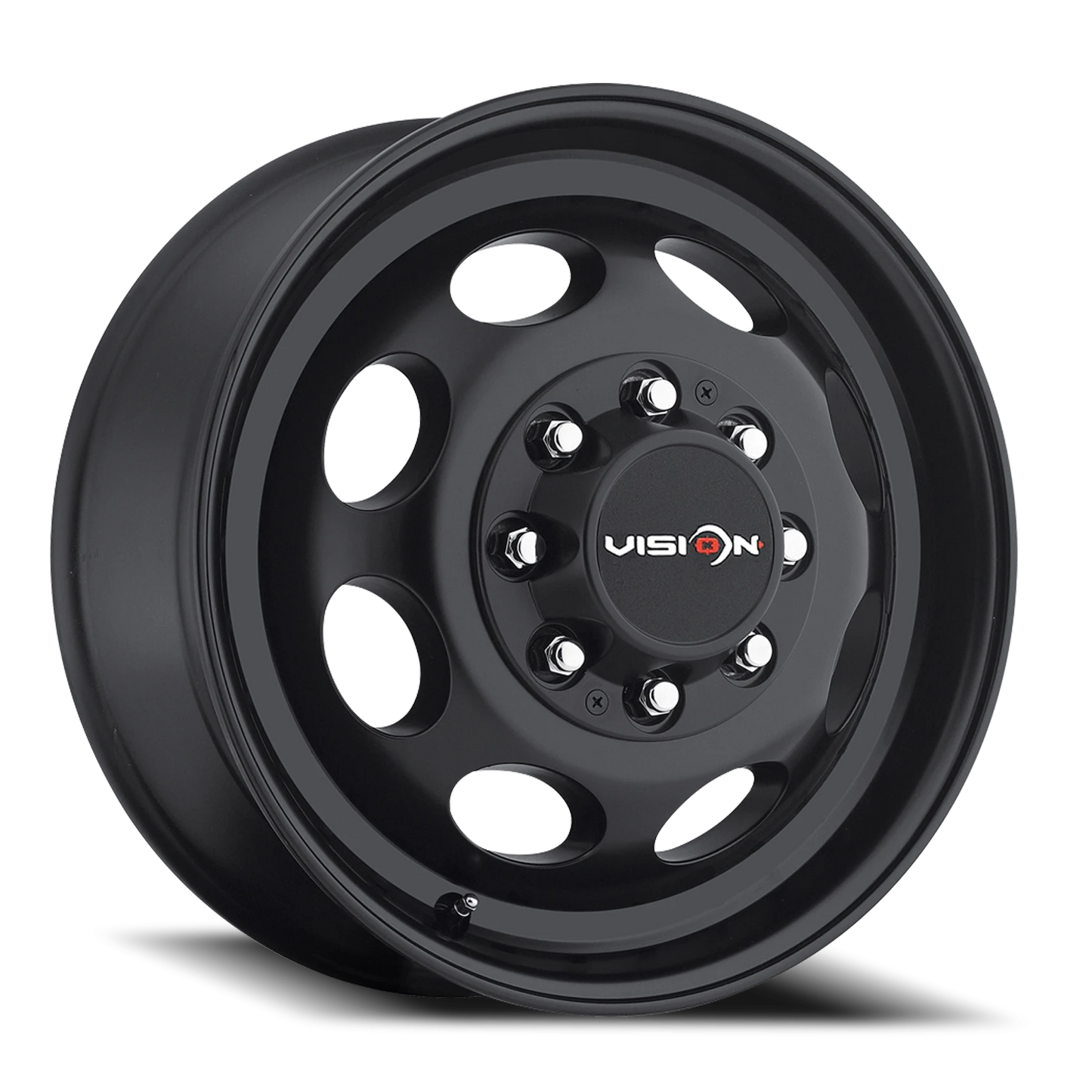Vision Frt 19.5X6.75 Matte Black Wheel
