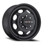 Vision Frt 19.5X6.75 Matte Black Wheel