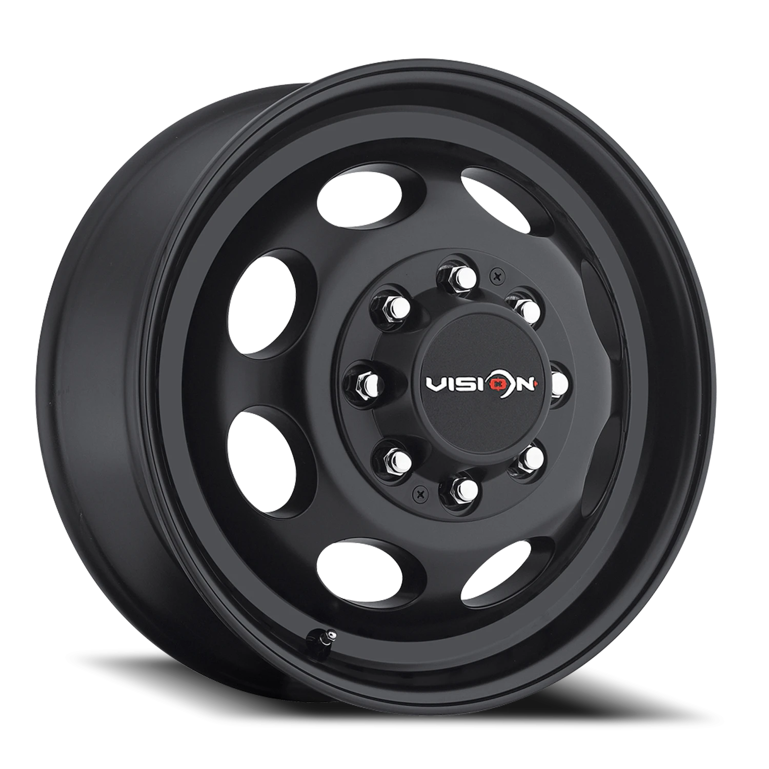 Vision Frt 19.5X6.75 Matte Black Wheel