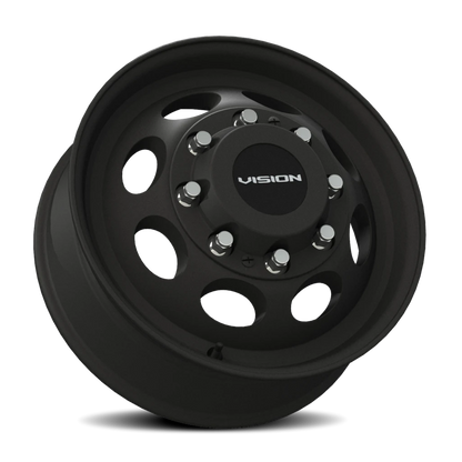 Vision Frt 19.5X6.75 Matte Black Wheel