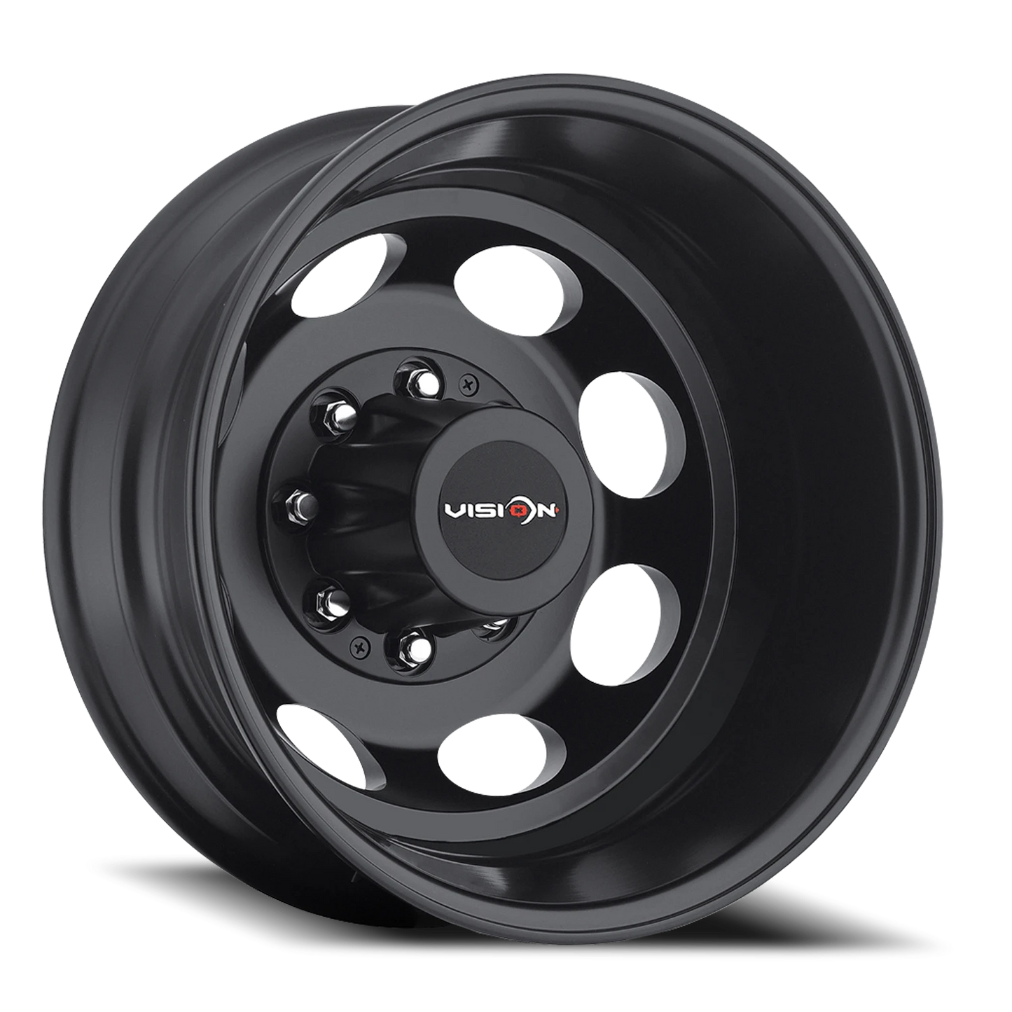 Vision Rear 19.5X6.75 Matte Black Wheel