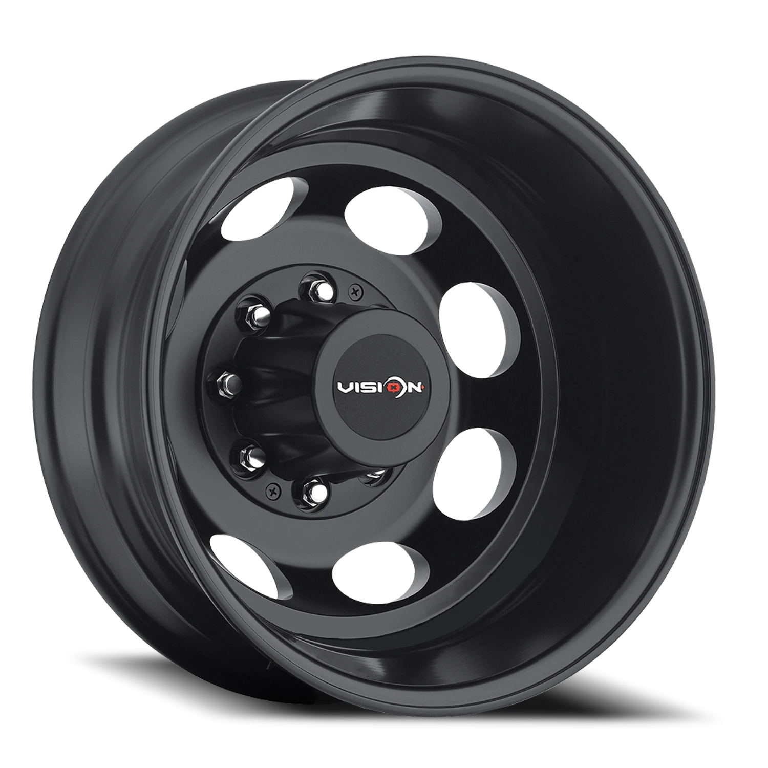 Vision Rear 19.5X6.75 Matte Black Wheel