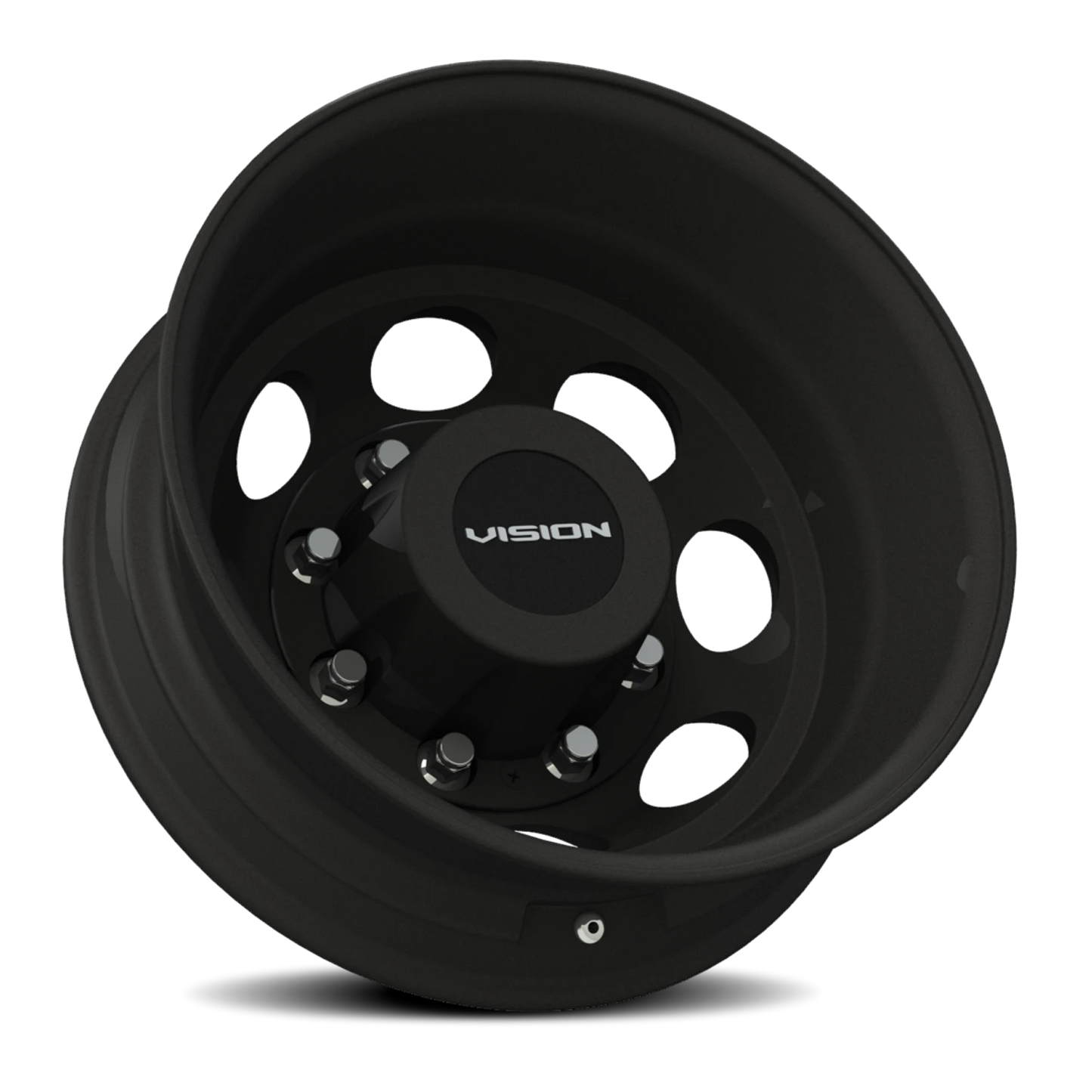 Vision Rear 19.5X6.75 Matte Black Wheel