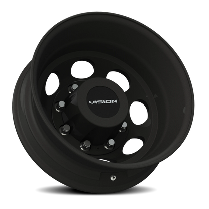 Vision Rear 19.5X6.75 Matte Black Wheel