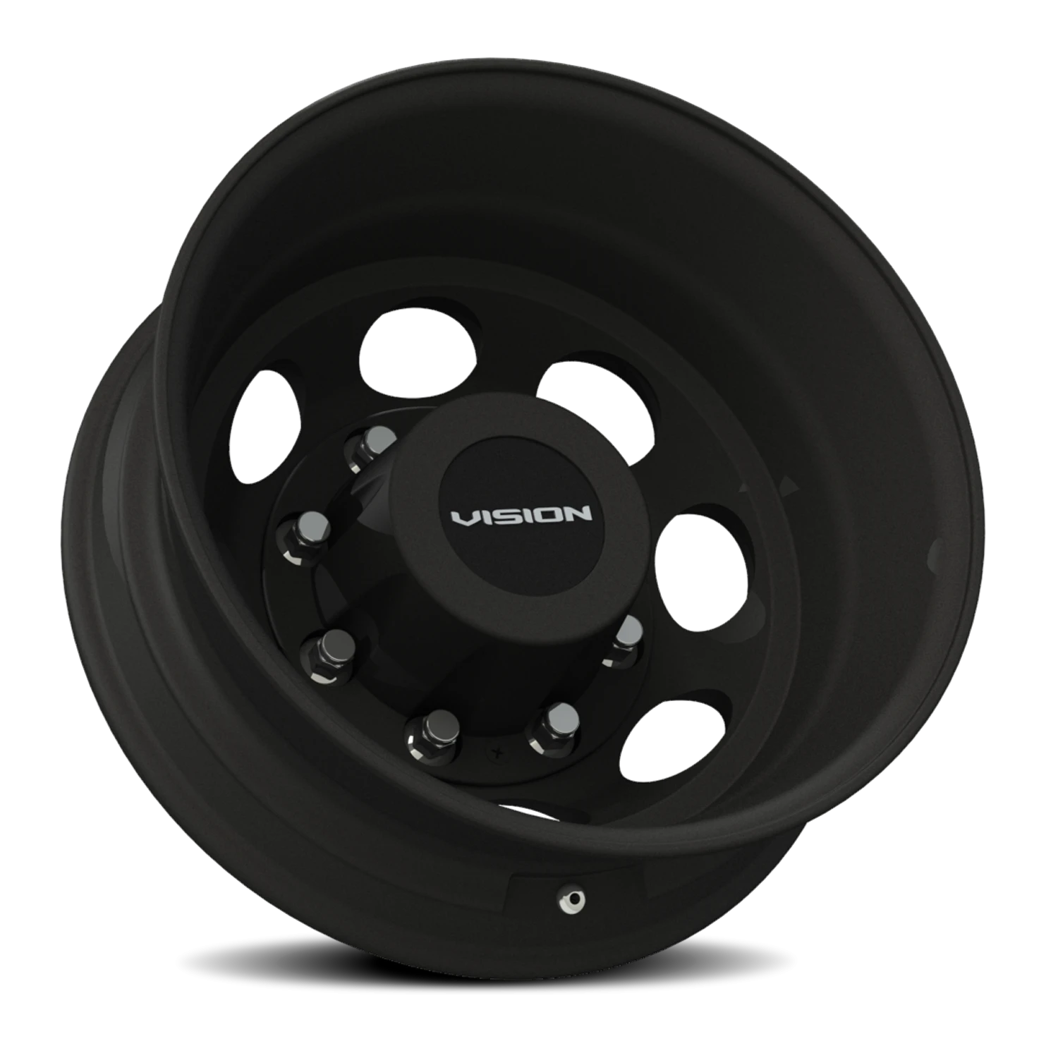 Vision Rear 19.5X6.75 Matte Black Wheel