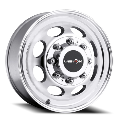 Vision Frt 19.5X6.75 Machined Wheel