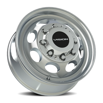 Vision Frt 19.5X6.75 Machined Wheel