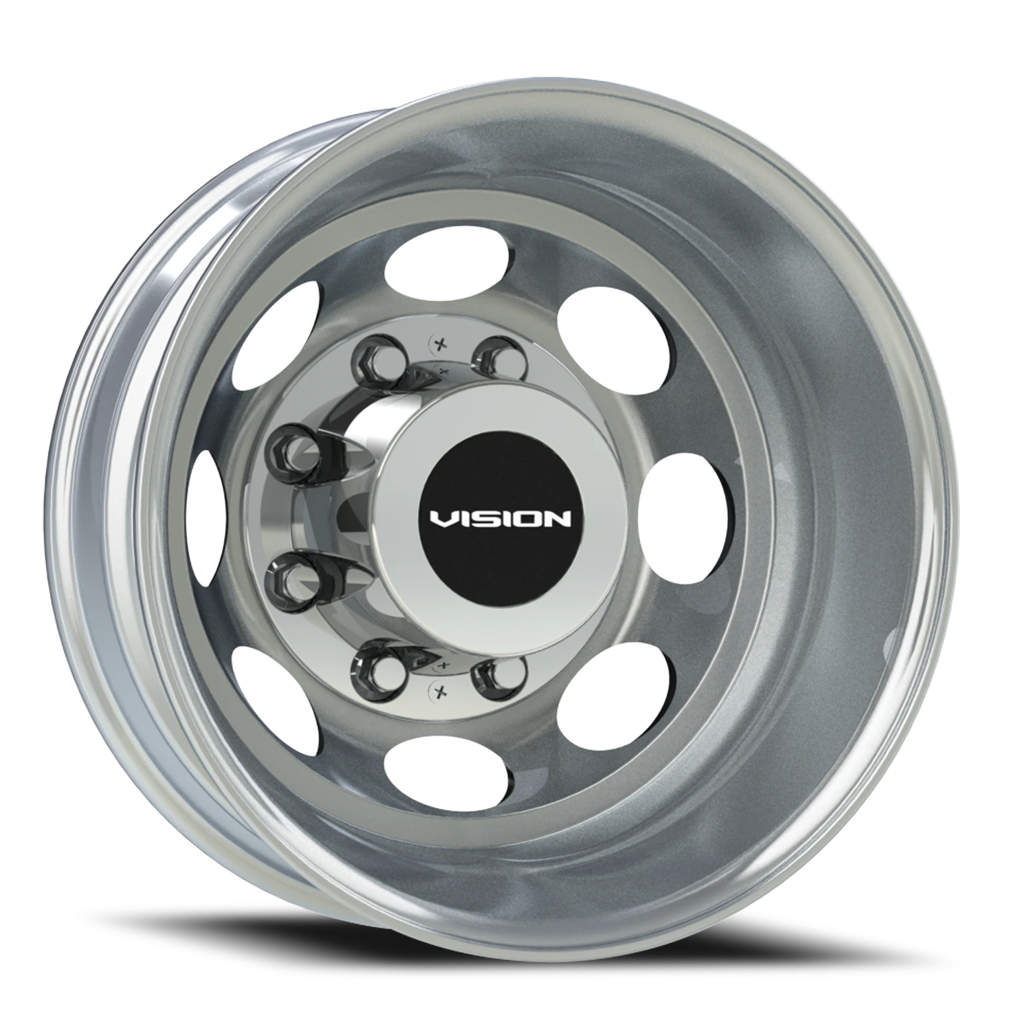 Vision Rear 19.5X6.75 Machined Wheel