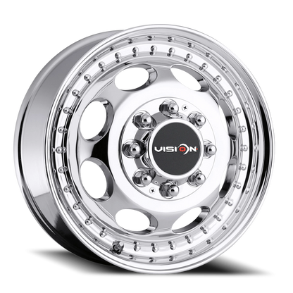 Vision Frt 19.5X6.75 Chrome Wheel