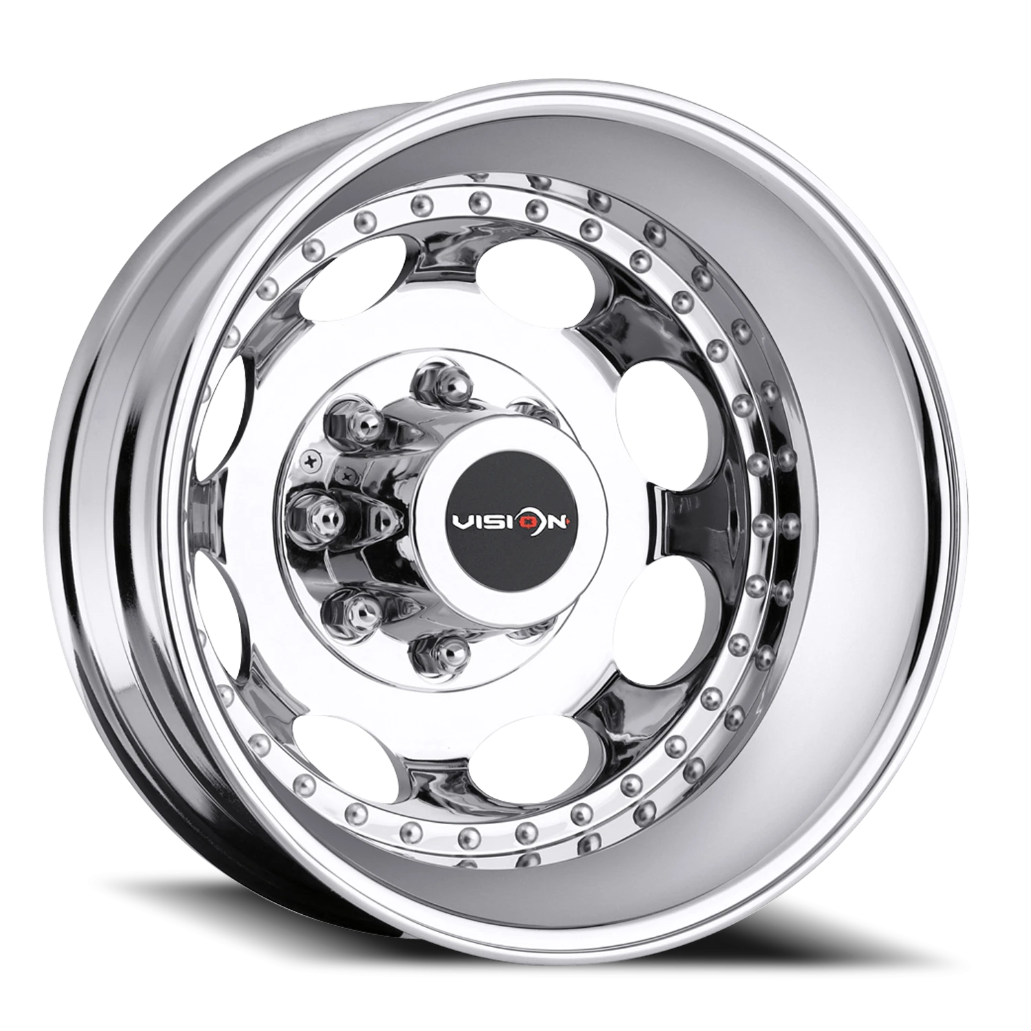 Vision Rear 19.5X6.75 Chrome Wheel