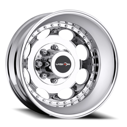 Vision Rear 19.5X6.75 Chrome Wheel