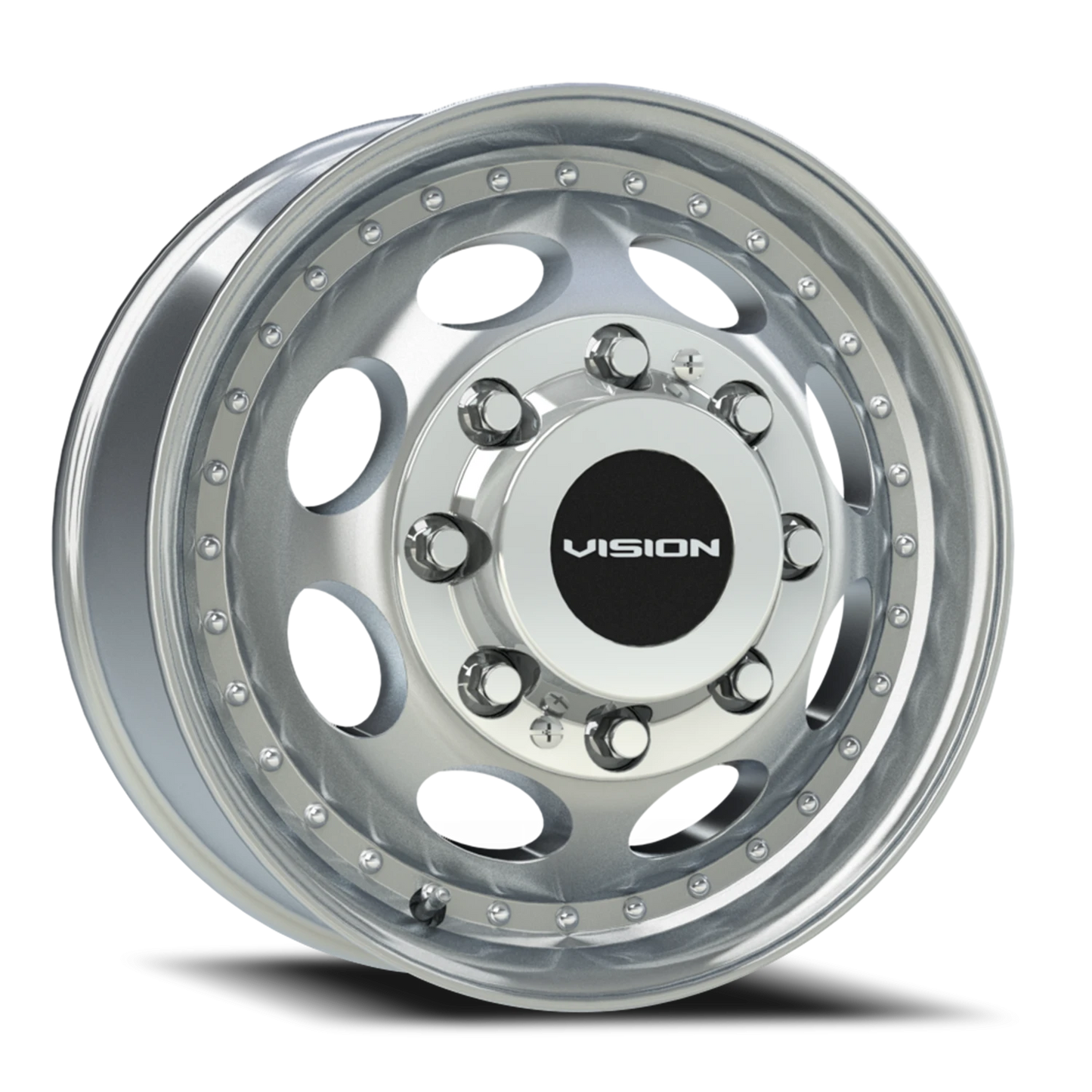 Vision Frt 19.5X6.75 Machined Wheel