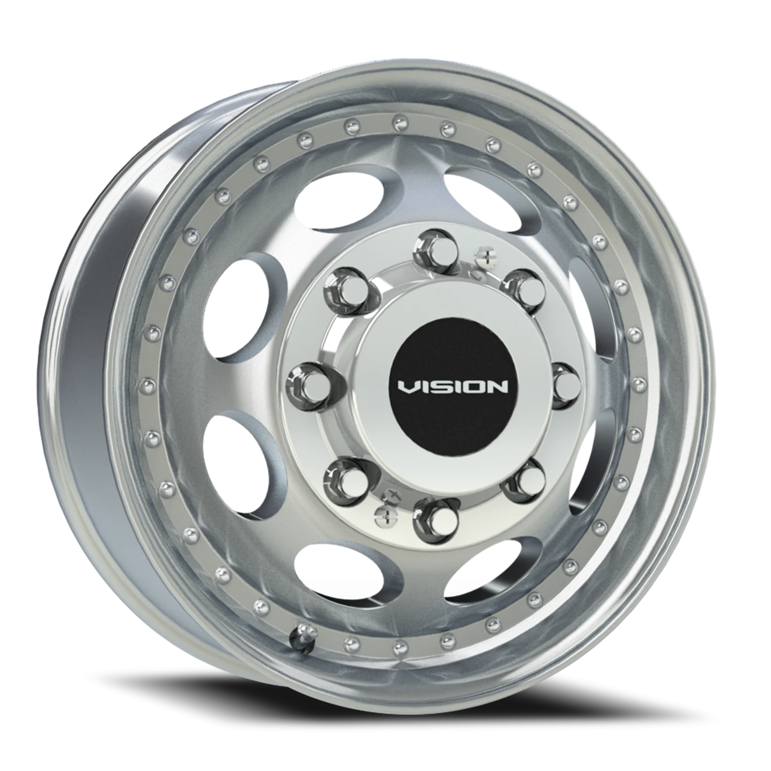 Vision Frt 19.5X6.75 Machined Wheel