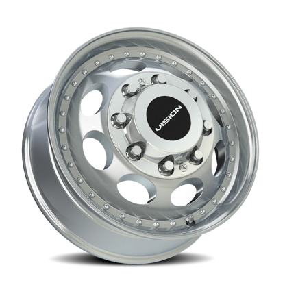 Vision Frt 17X6.5 Machined Wheel