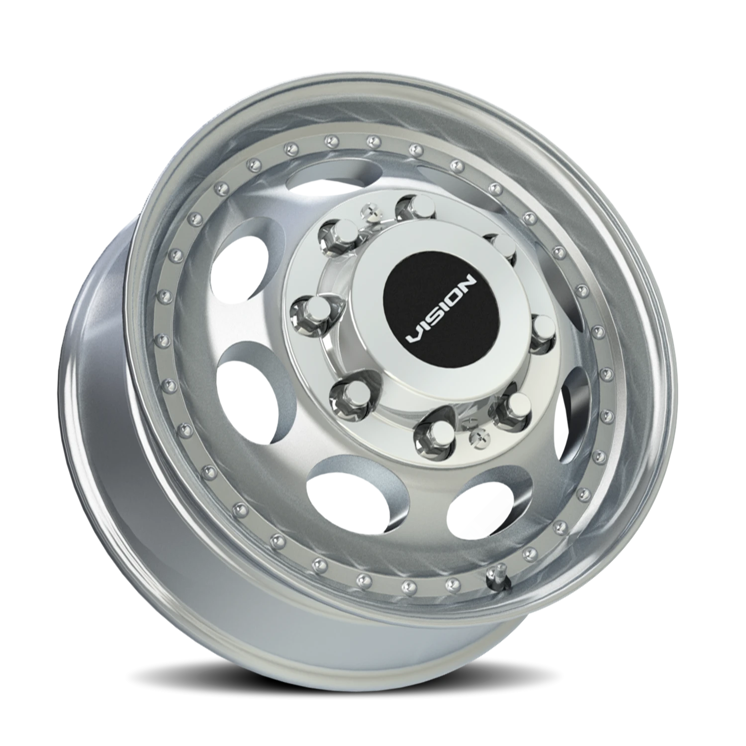 Vision Frt 19.5X6.75 Machined Wheel