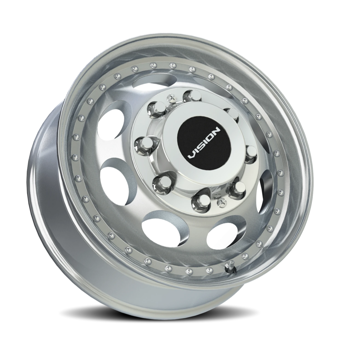 Vision Frt 19.5X6.75 Machined Wheel