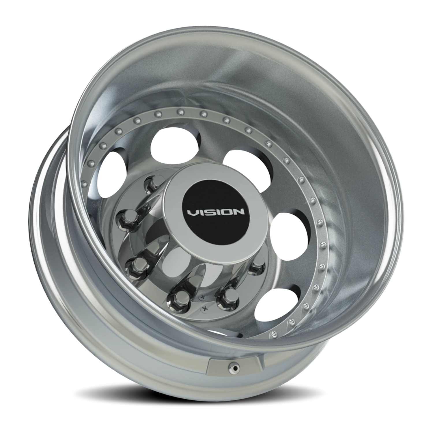 Vision Rear 17X6.5 Machined Wheel