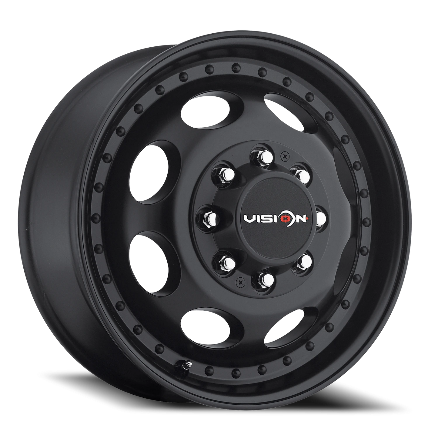 Vision Frt 16X6 Matte Black Wheel