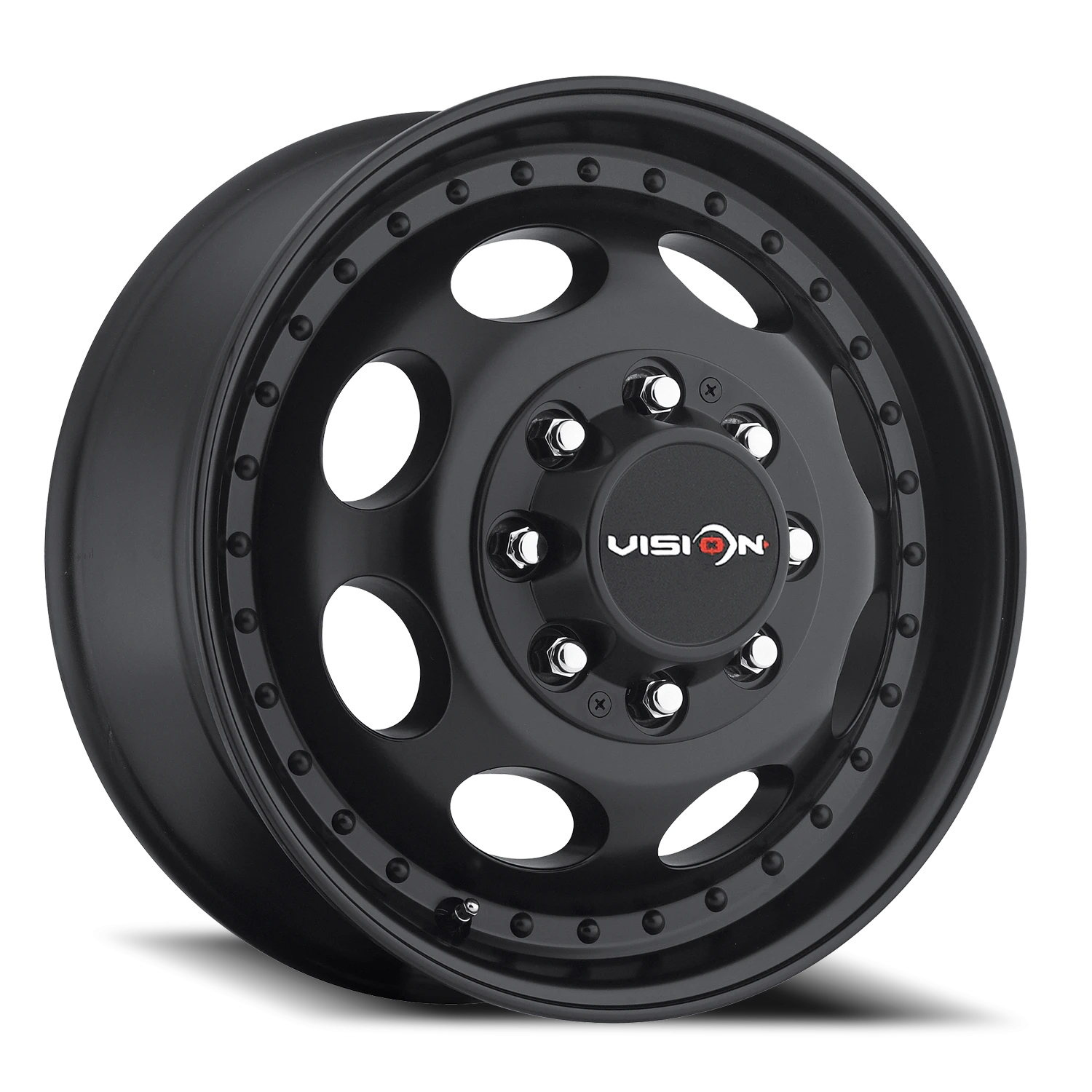 Vision Frt 16X6 Matte Black Wheel