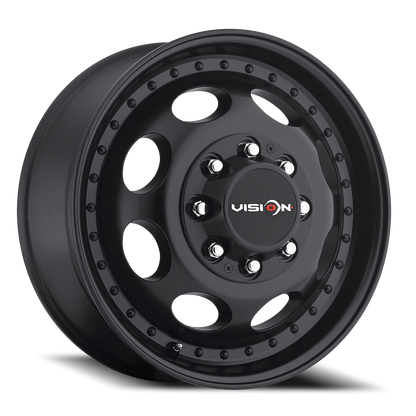 Vision Frt 16X6 Matte Black Wheel