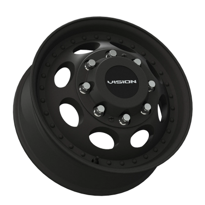 Vision Frt 16X6 Matte Black Wheel