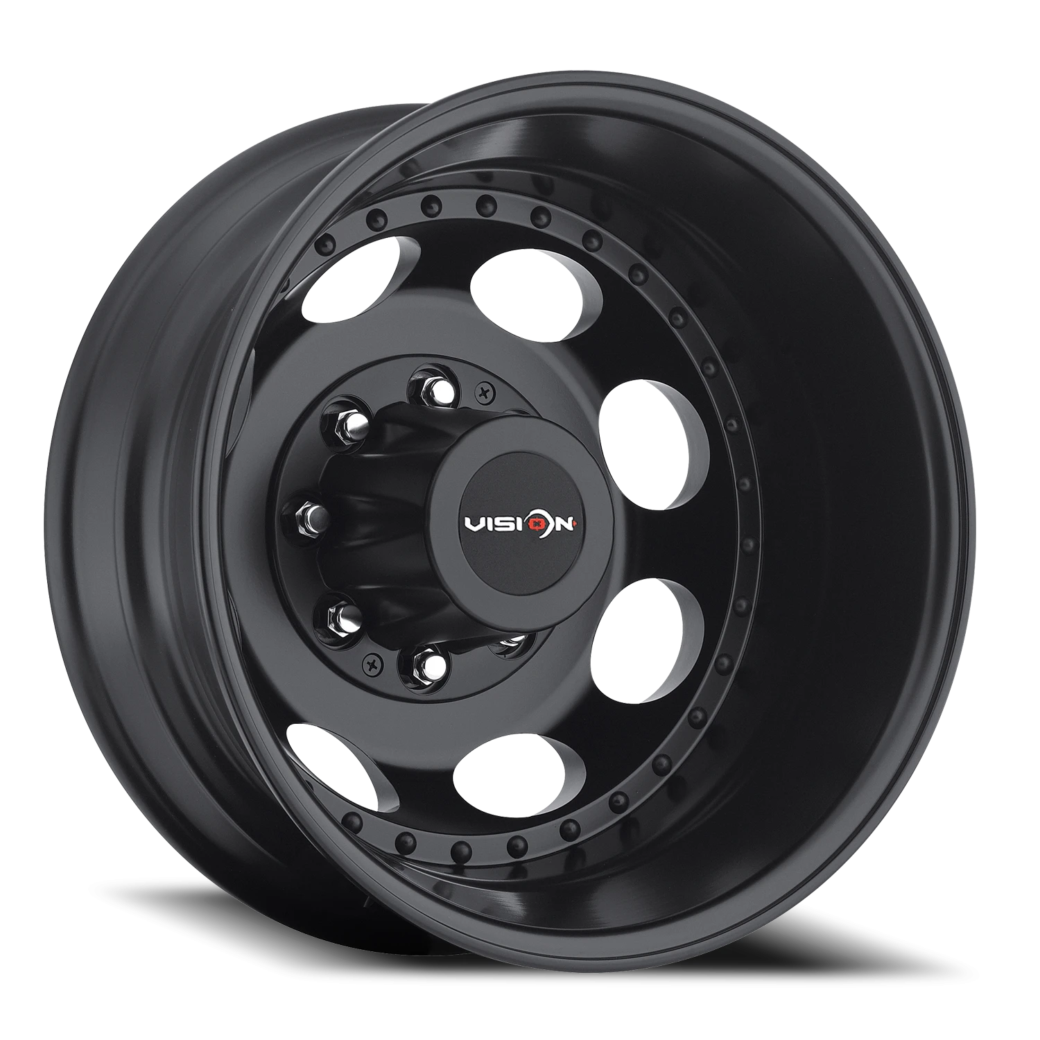 Vision Rear 19.5X6.75 Matte Black Wheel