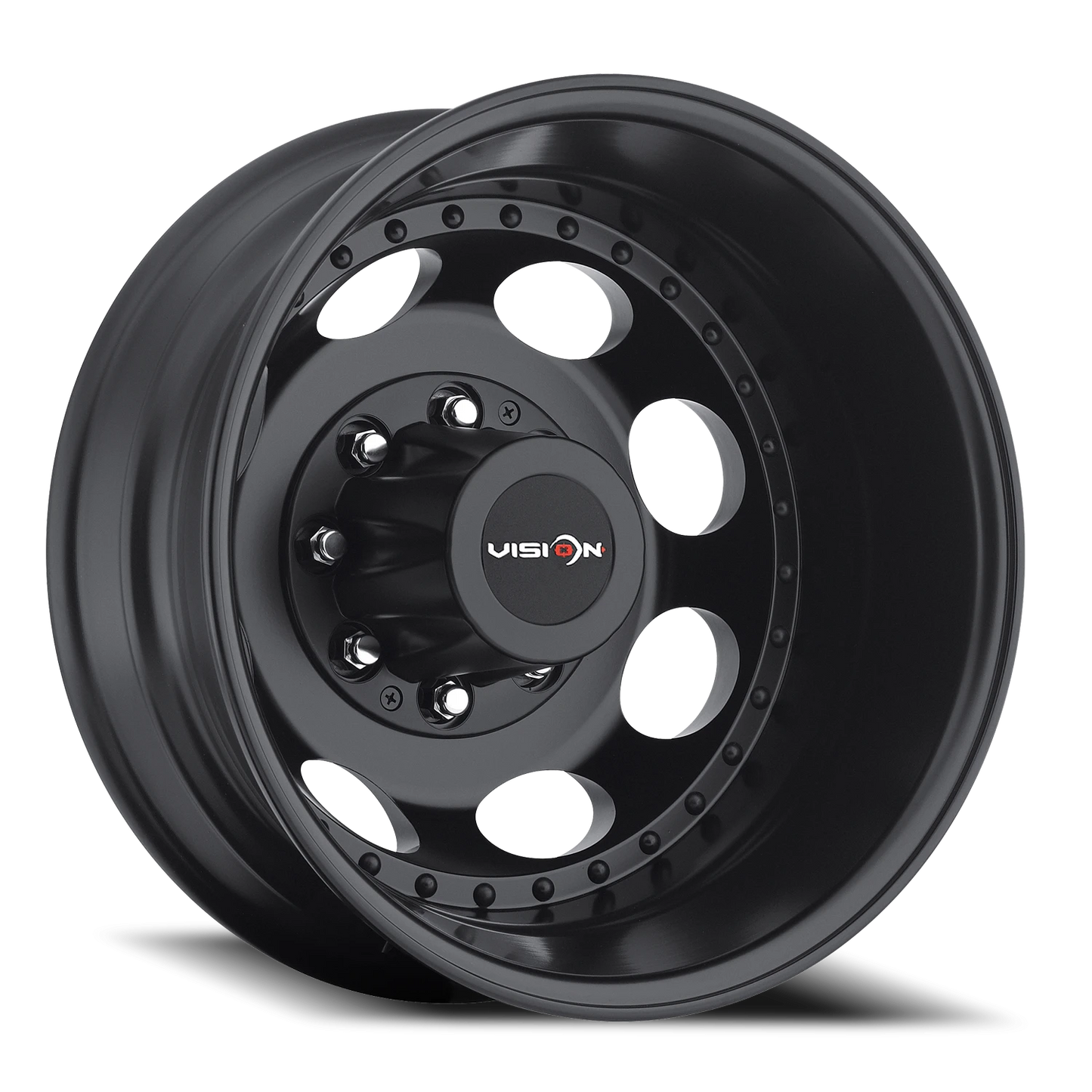 Vision Rear 19.5X6.75 Matte Black Wheel