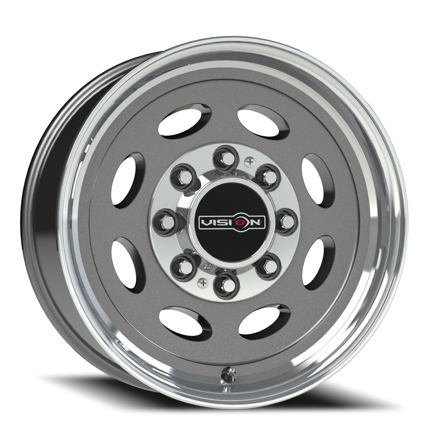 Vision Hauler 19.5X7.5/NOT'17MODEL Gunmetal Machined Lip Wheel