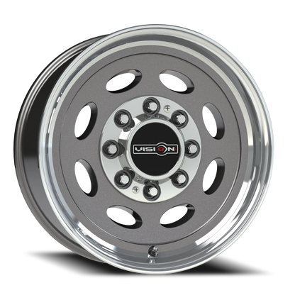 Vision Hauler 19.5X7.5/NOT'17MODEL Gunmetal Machined Lip Wheel