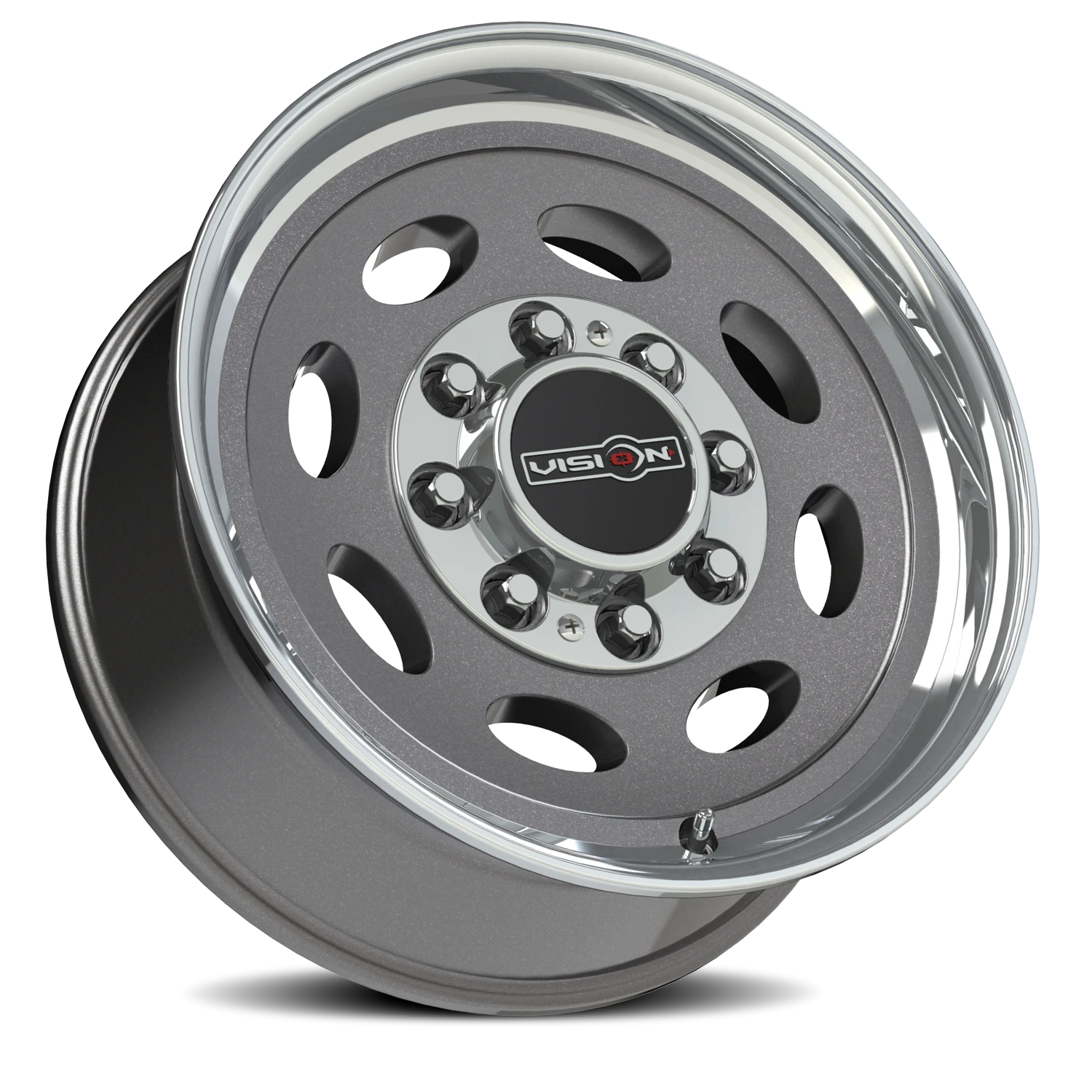 Vision Vision 19.5X7.5 Gunmetal Machined Lip Wheel