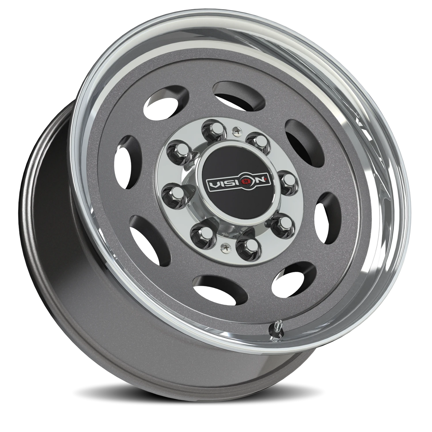 Vision Hauler 19.5X7.5/NOT'17MODEL Gunmetal Machined Lip Wheel