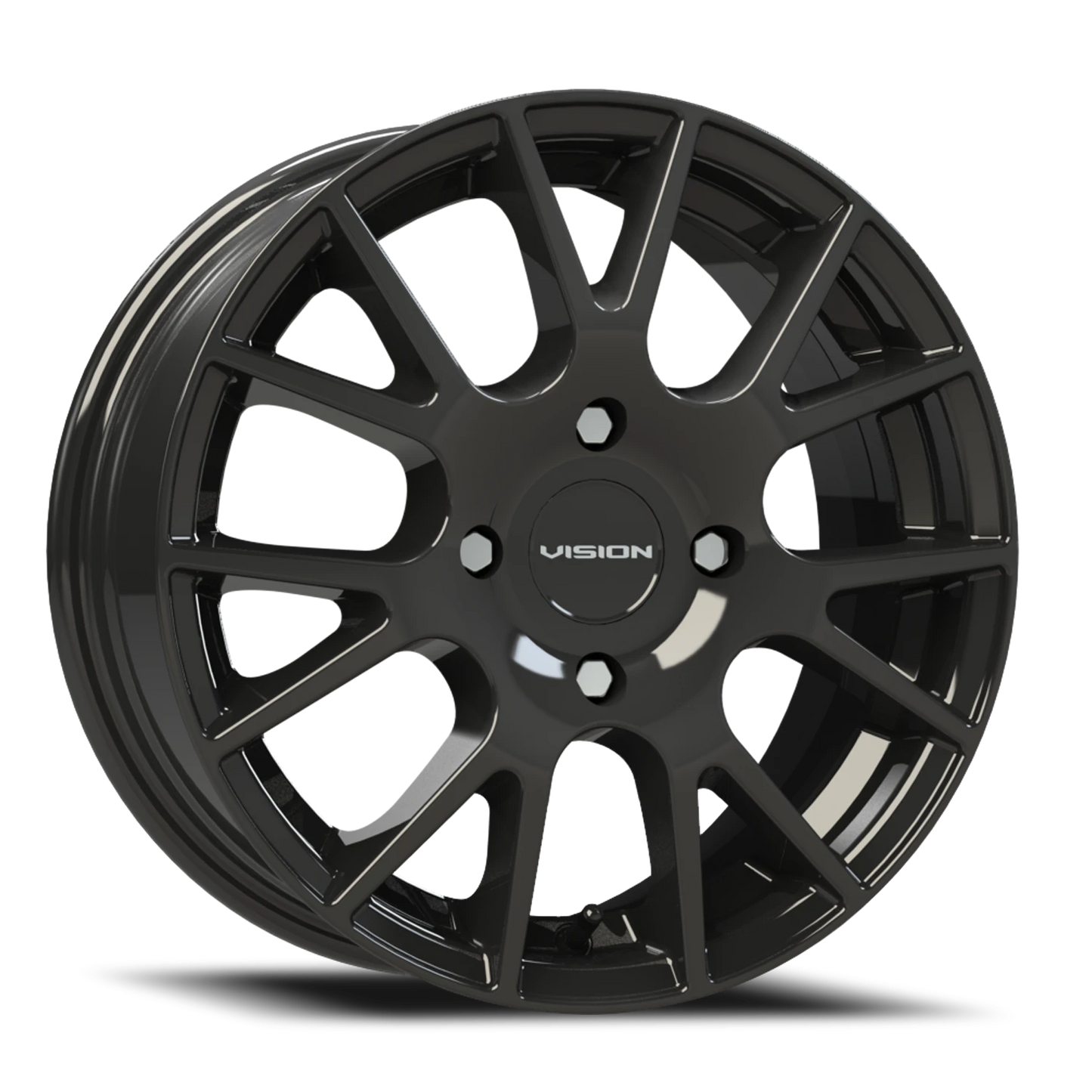 Vision Hellion 15X6.5 Gloss Black Wheel