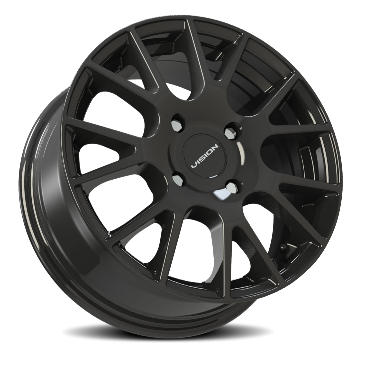 Vision Hellion 15X6.5 Gloss Black Wheel