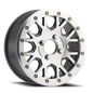 Vision Invader 15X6 Gunmetal Machined Face and Ring Wheel