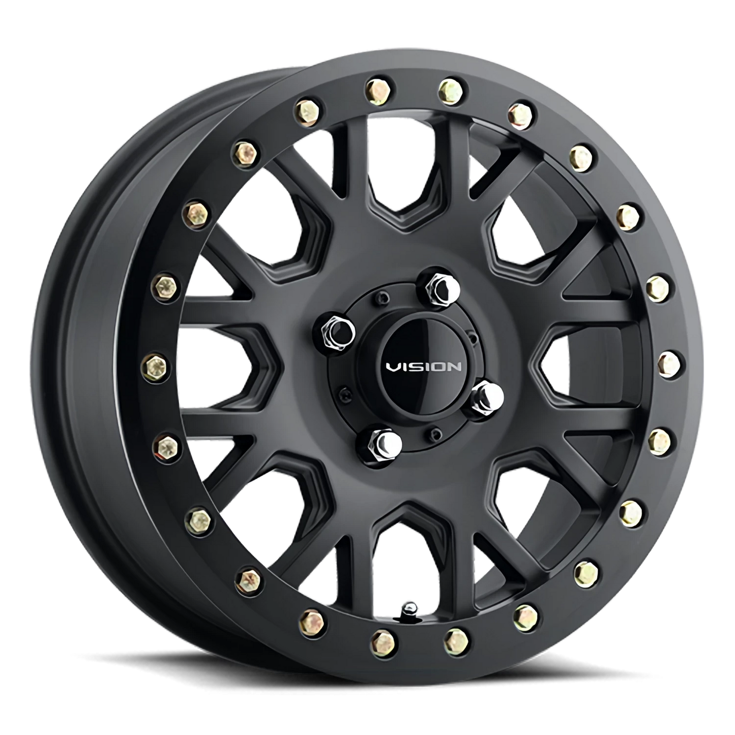 Vision Invader 15X6 Satin Black Wheel