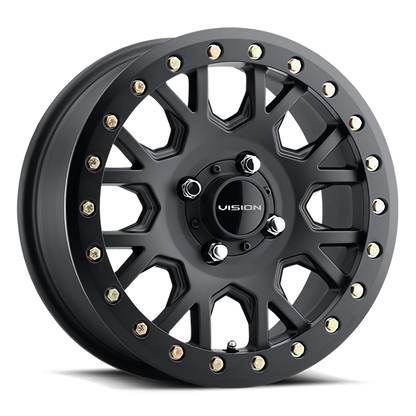 Vision Invader 15X6 Satin Black Wheel