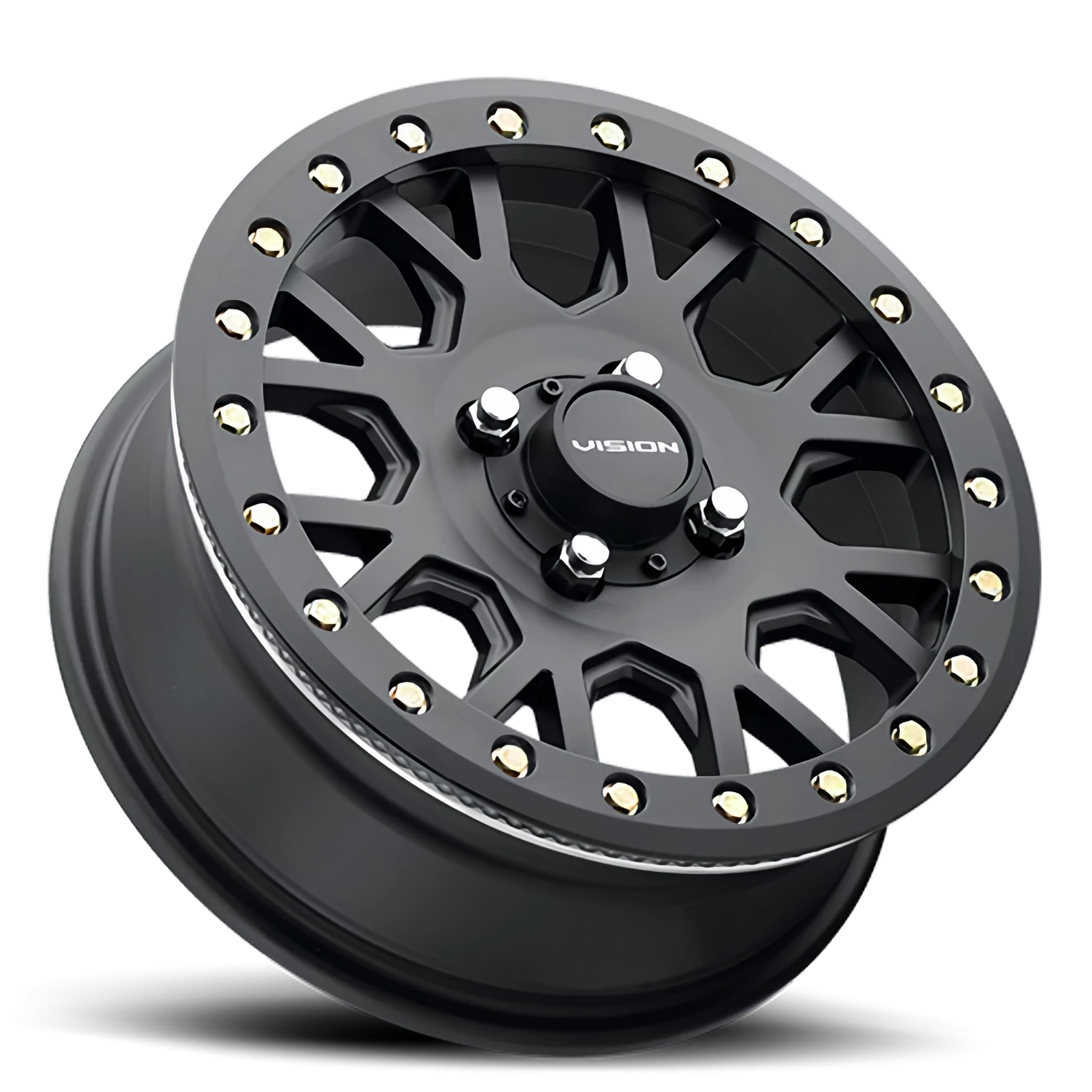 Vision Invadader 15X6 Satin Black Wheel