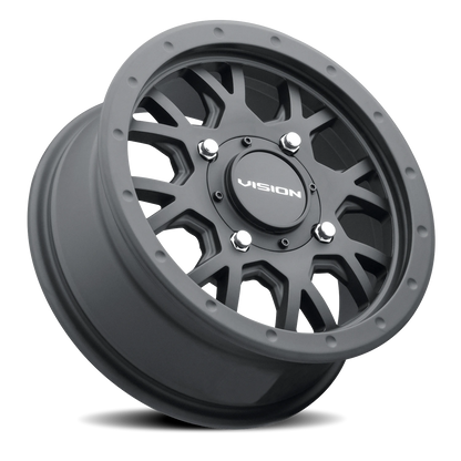 Vision Invader 14X7 Satin Black Wheel