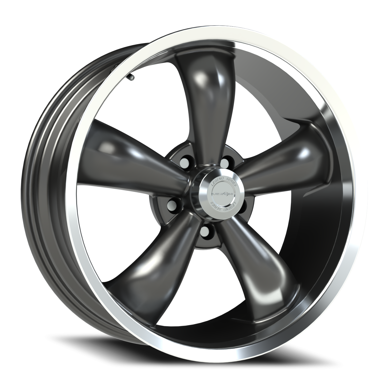 Vision LEGND5 20X8.5 RWD Gunmetal Machined Lip Wheel