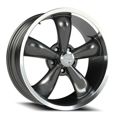 Vision LEGND5 18X8.5 Gunmetal Machined Lip Wheel