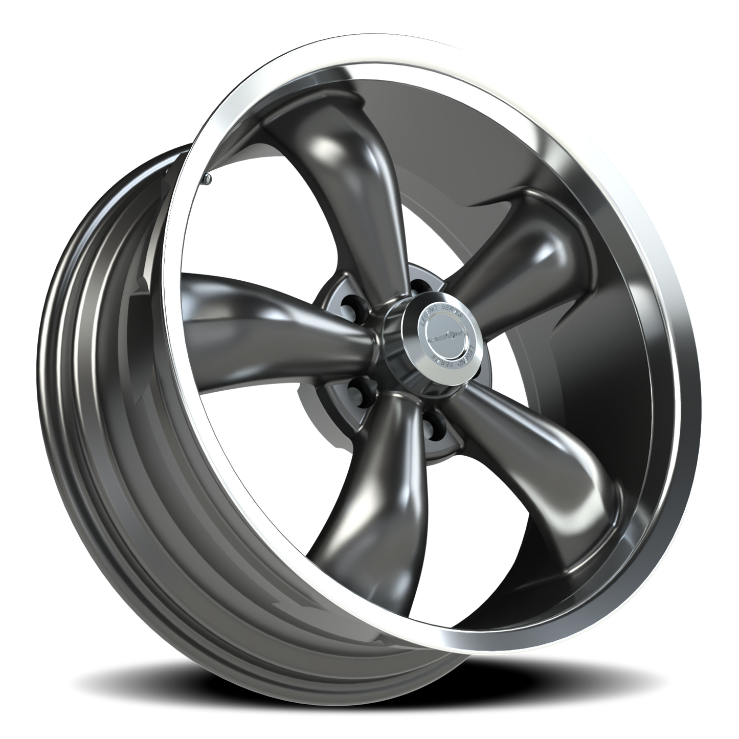 Vision LEGND5 20X9.5 RWD Gunmetal Machined Lip Wheel