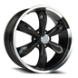 Vision 6 22X9.5 Gloss Black Machined Lip Wheel