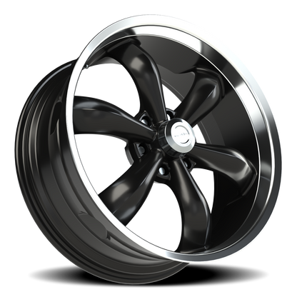 Vision 6 22X9.5 Gloss Black Machined Lip Wheel