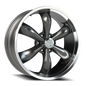 Vision 6 22X9.5 Gunmetal Machined Lip Wheel