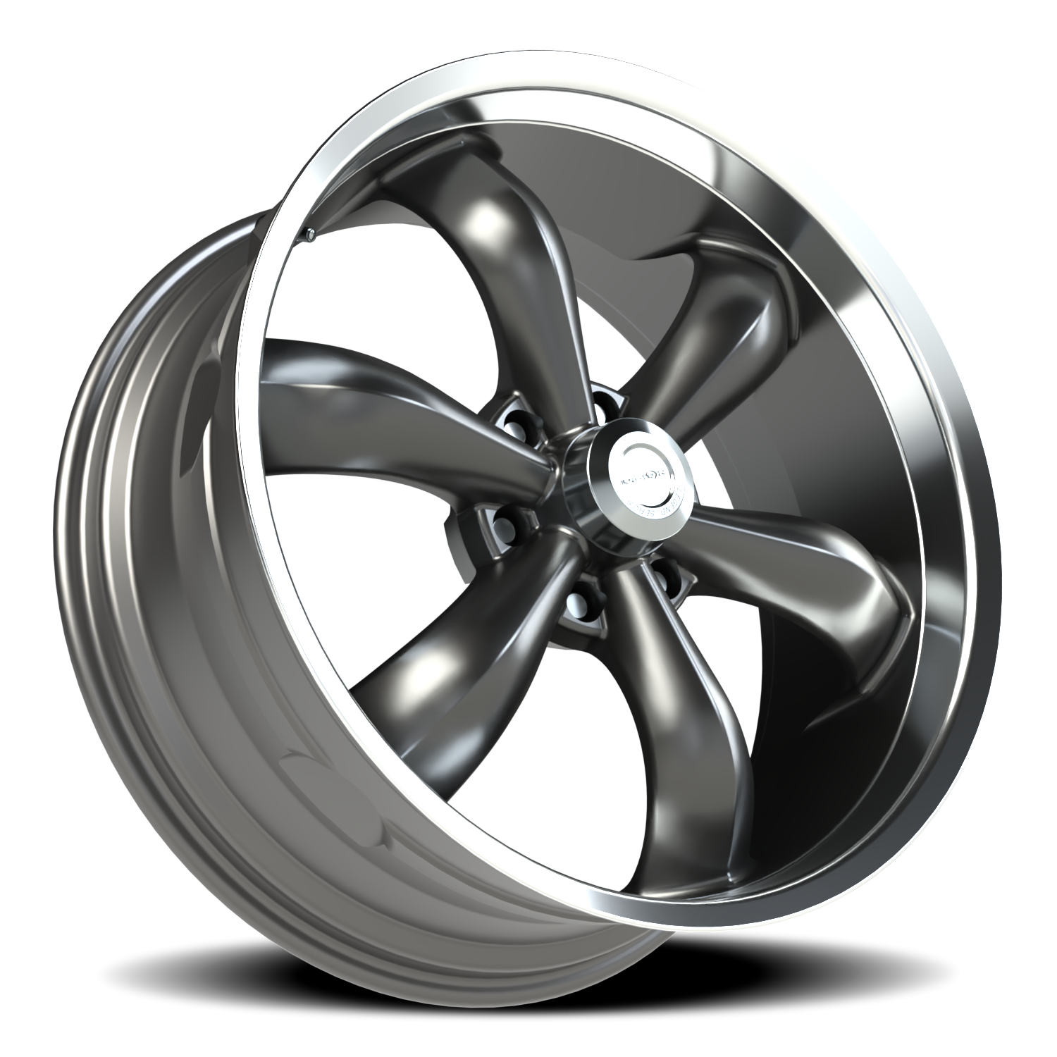 Vision 6 20X9 Gunmetal Machined Lip Wheel