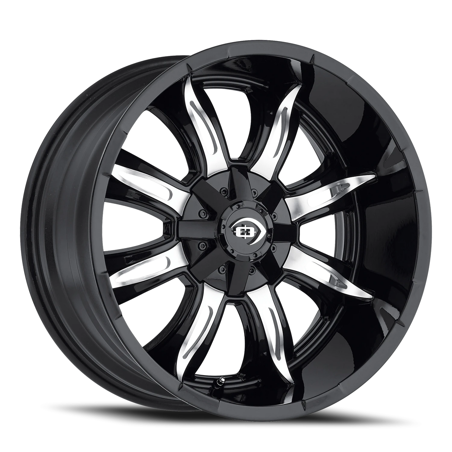 Vision Manic 17X9 Gloss Black Machined Face Wheel
